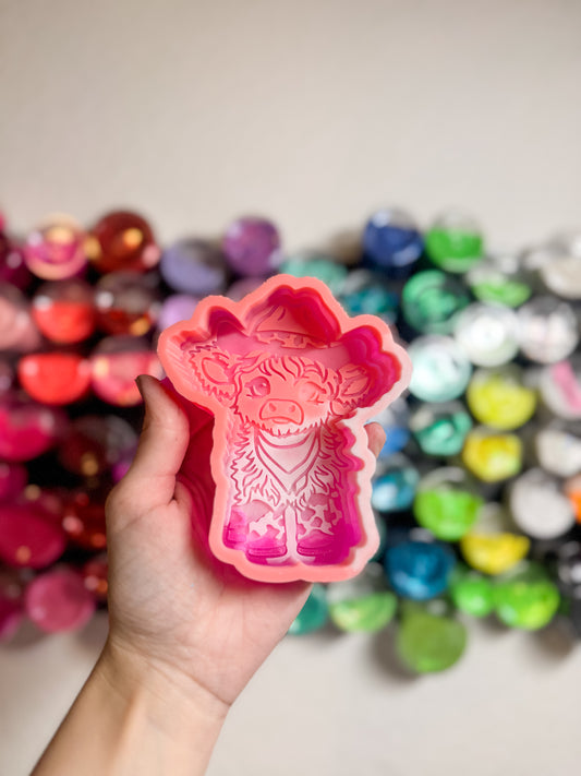 Western Cow Silicone Mold