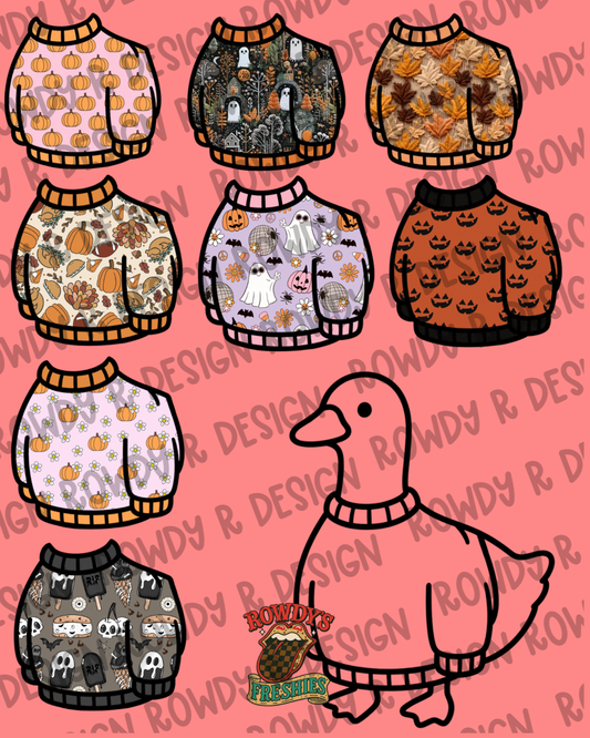 Sweater Goose + Holiday Cardstocks STL/PNG