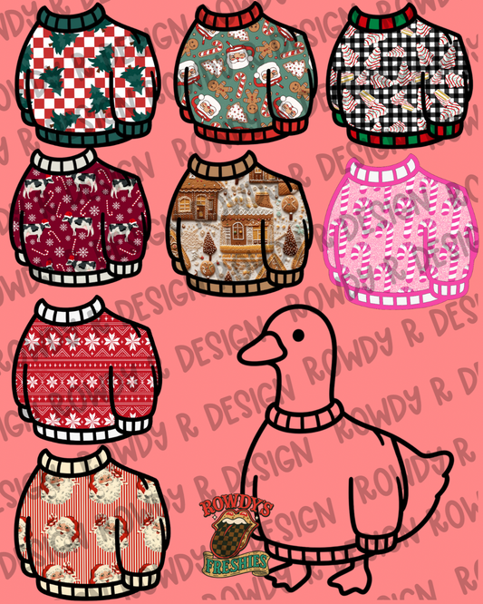 Sweater Goose Mold + Cardstock