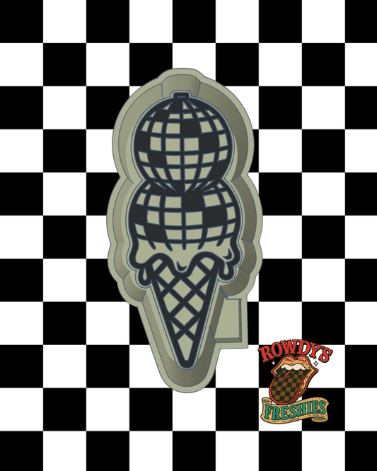 Disco Ice Cream STL/PNG