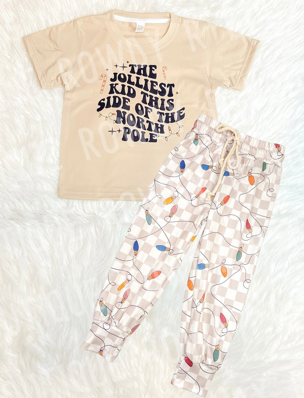 Checkered Lights Joggers size 6/12