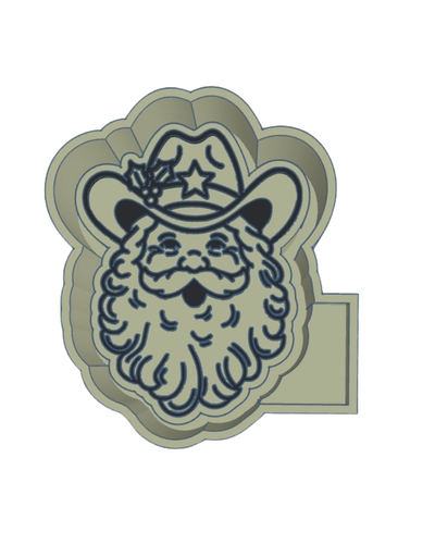 Cowboy Santa Silicone Mold
