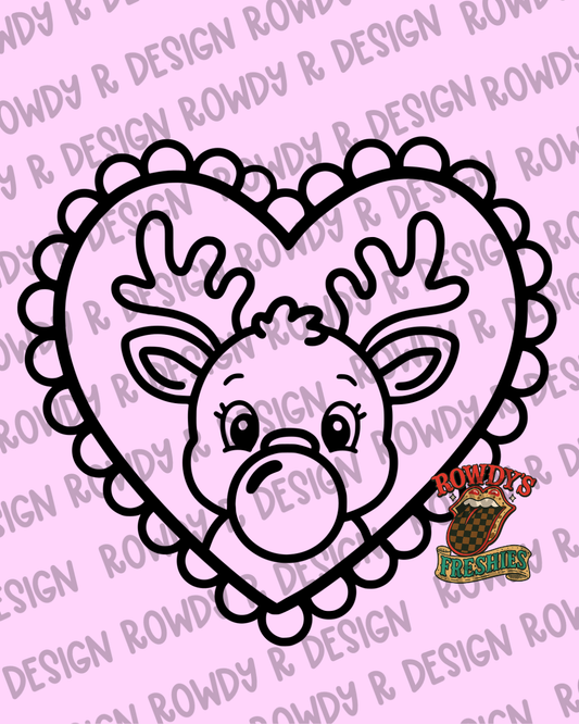 Bubblegum Reindeer STL/PNG
