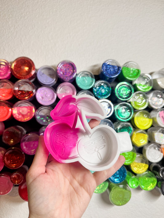 Boot Stitch Cherries Silicone Mold