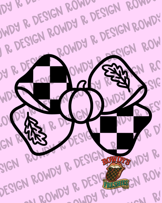 Pumpkin Floppy Bow STL/PNG