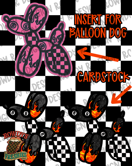 Y’allternative Balloon Dog Insert STL/PNG + Cardstock PNG