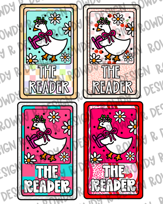 The Reader & Unhinged Mama Cardstock PNG (Pack of 4)