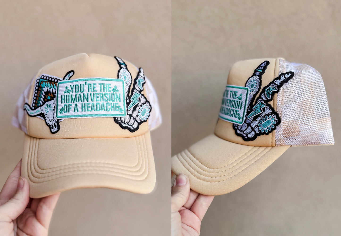 Wholesale Human Version of A Headache Trucker Hat