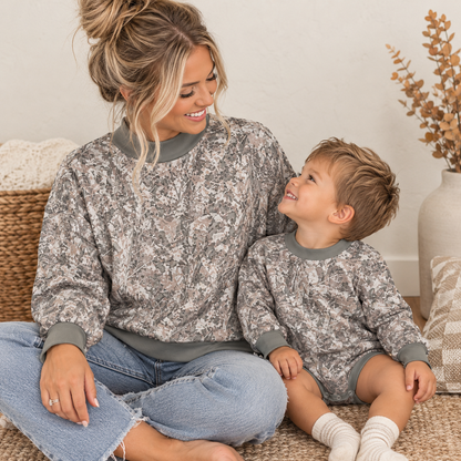 Kids Camo Mockneck Bubble