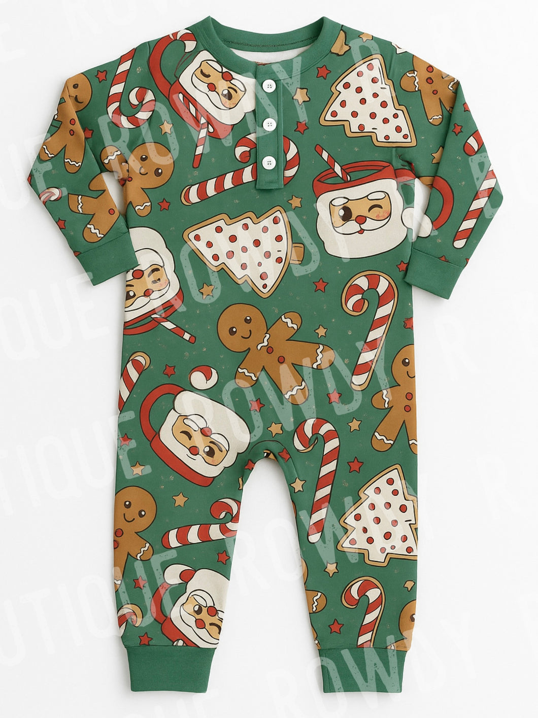 Christmas Cookies Ribbed Sleeper