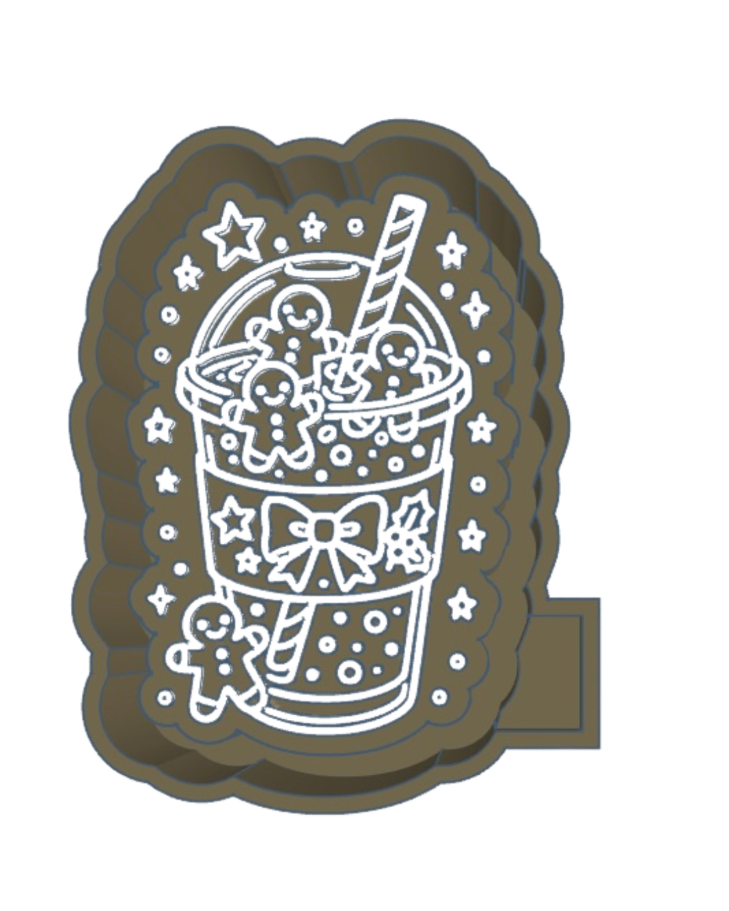 Gingerbread Coffee Freshie STL File