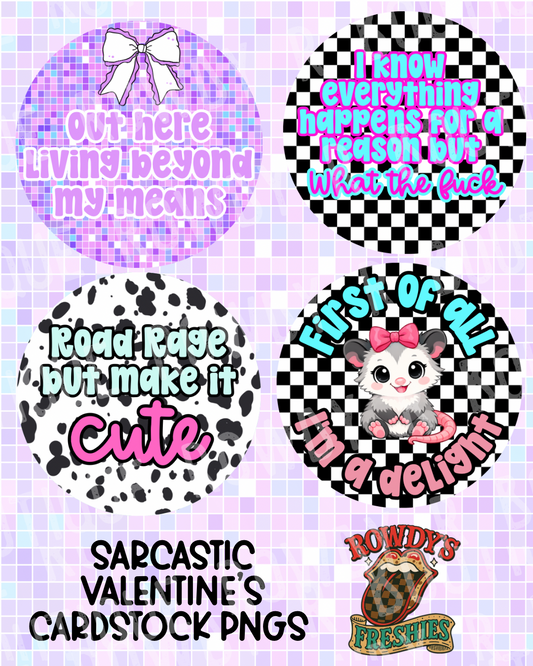 Sarcastic Cardstock Round PNGs