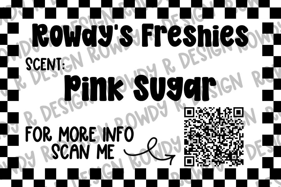 Custom Freshie Scent Labels