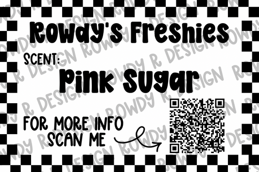 Custom Freshie Scent Labels