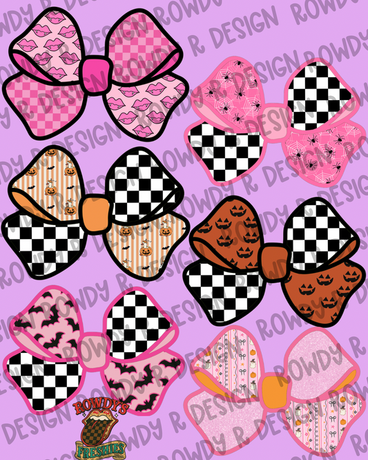 Halloween Bow Cardstock PNG