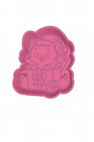 Kitty in Present Freshie STL File