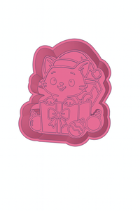 Kitty in Present Freshie STL File