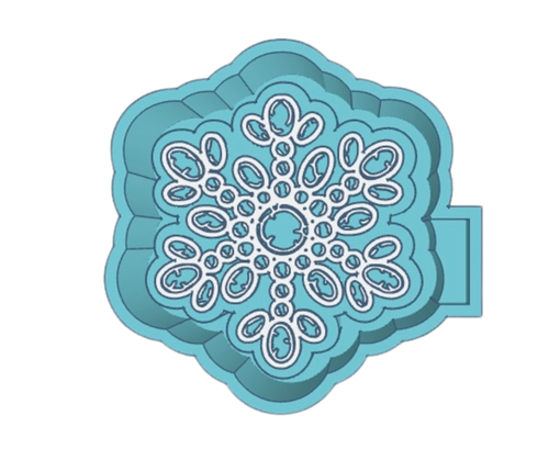 Turquoise Snow Flake STL