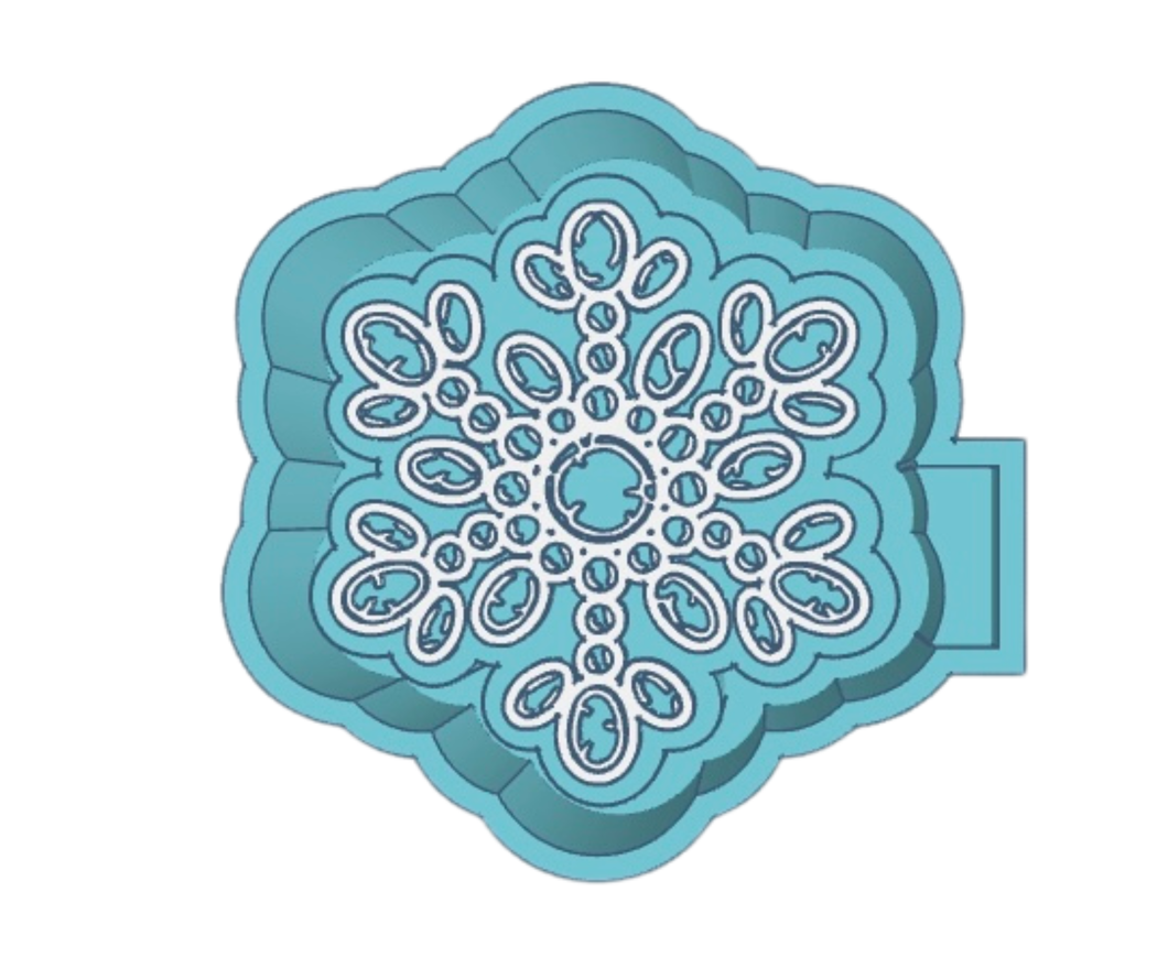 Turquoise Snow Flake STL