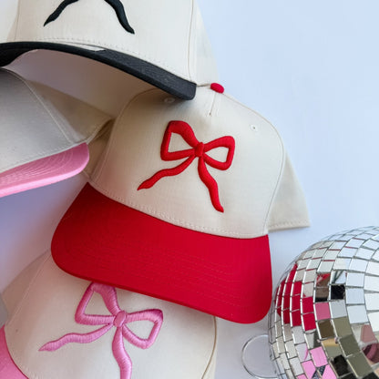 Puff Bow- Trucker Hat